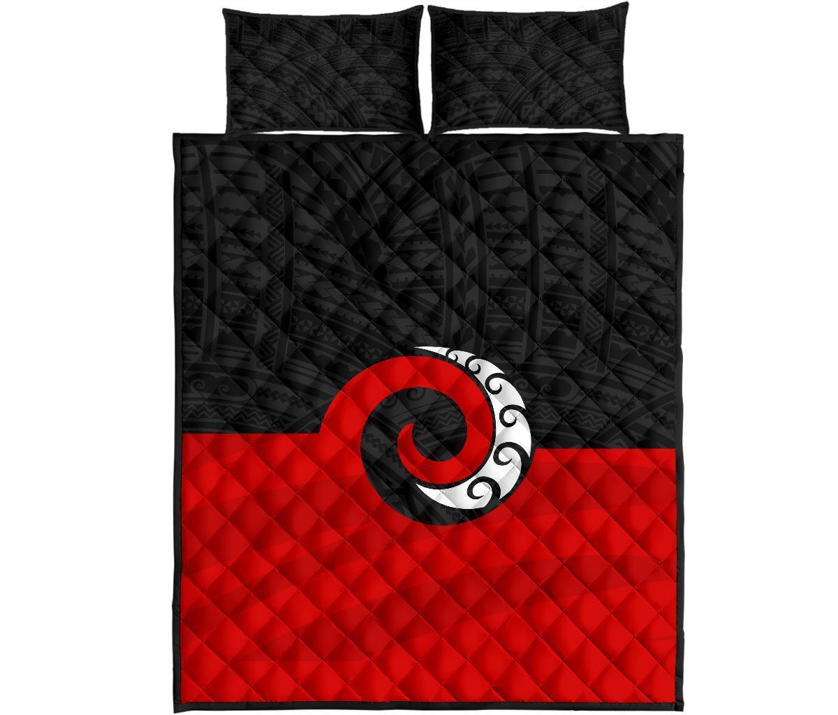 Koru Maori New Zealand Quilt Bed Set - Polynesian Pride