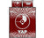 Yap Quilt Bed Set - Yap Flag Red Fog Style Red - Polynesian Pride