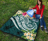 Polynesian Hawaii Premium Quilt - Summer Plumeria - Polynesian Pride