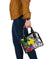 Papua New Guinea Shoulder Handbag White - Turtle Plumeria Banana Leaf - Polynesian Pride