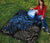 Tonga Polynesian Premium Quilt - Blue Turtle Flowing - Polynesian Pride