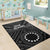 Cook Island Area Rug - Seal With Polynesian Tattoo Style ( Black) - Polynesian Pride