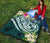 Tonga Polynesian Premium Quilt - Summer Plumeria (Turquoise) - Polynesian Pride