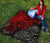 Tonga Polynesian Premium Quilt - Red Turtle Flowing - Polynesian Pride