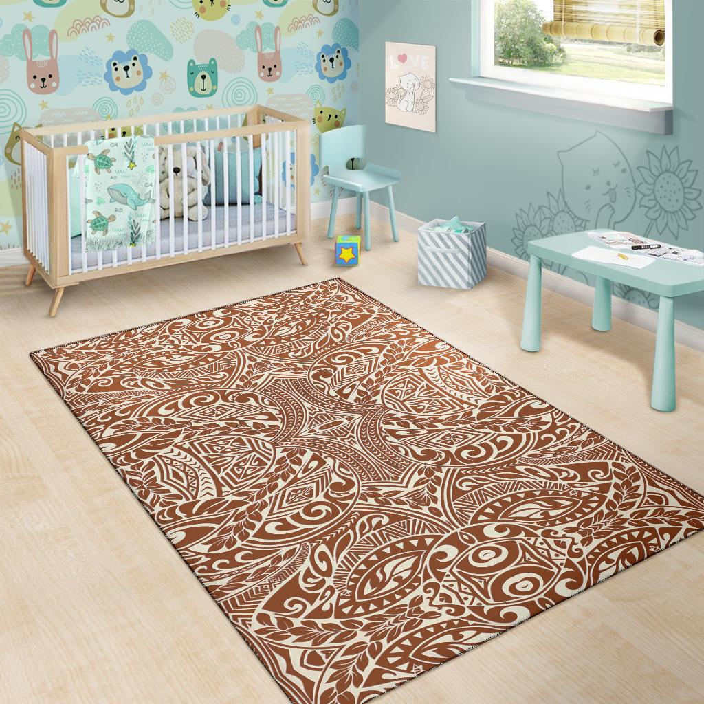 Polynesian Brown Area Rug - Polynesian Pride