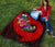 Samoa Premium Quilt - Polynesian Hook And Hibiscus (Red) - Polynesian Pride