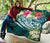 Tonga Polynesian Premium Quilt - Summer Plumeria (Turquoise) - Polynesian Pride