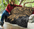 Tonga Polynesian Premium Quilts - Tonga Coat Of Arms & Golden Turtle Hibiscus - Polynesian Pride