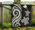 Papua New Guinea Premium Quilt - White Tentacle Turtle - Polynesian Pride