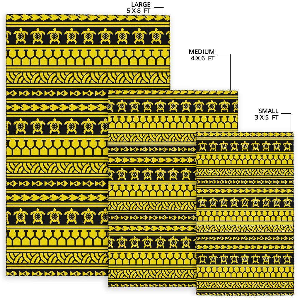 Hawaii Area Rug Polynesian Tattoo Tribal AH - Polynesian Pride