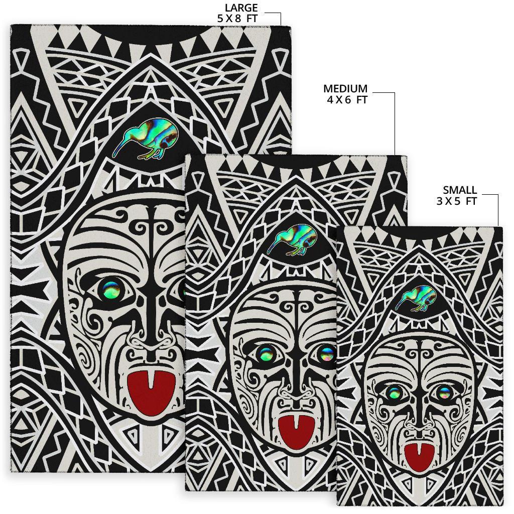 Integrity Maori Ta Moko New Zealand Area Rug Kiwi and Paua - Polynesian Pride