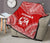 Tonga Premium Quilt - Tonga Coat Of Arms Polynesian Chief Red Version - Polynesian Pride