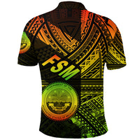 Federated States of Micronesia Polo Shirt FSM Original Style Reggae LT8 - Polynesian Pride