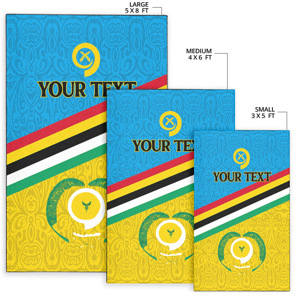 (Custom Personalised) Vanuatu Torba Province Area Rug - Flag Style - LT12 - Polynesian Pride