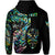 Custom New Zealand Haka Rugby Maori Hoodie Silver Fern Vibes Paua Shell LT8 - Polynesian Pride