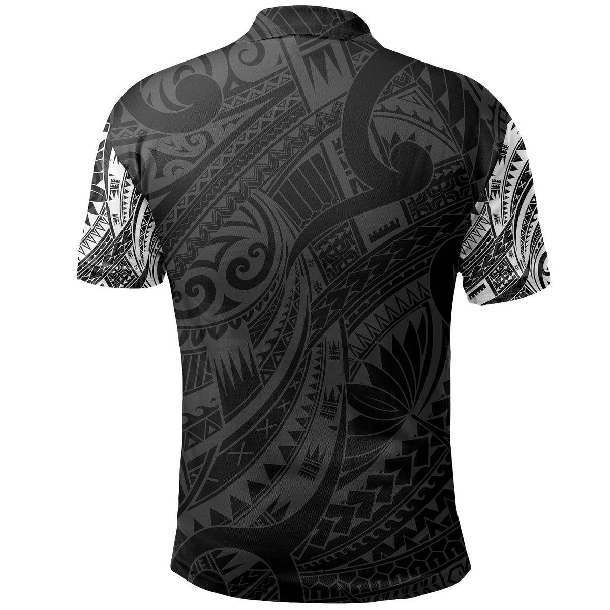 Manaia Maori Tattoo Polo Shirt White - Polynesian Pride