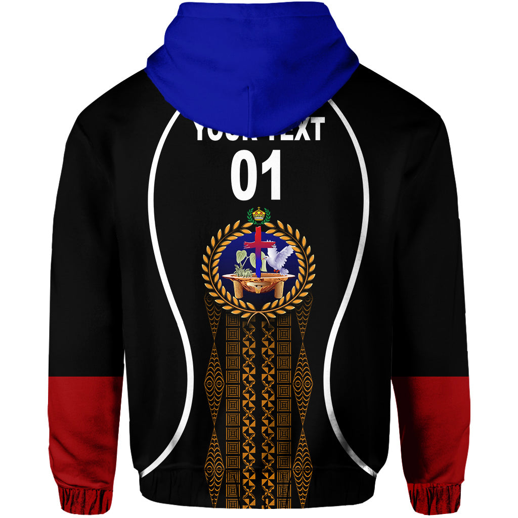 Custom Tonga Mapu A Vaea Zip Hoodie Houfonua Original Style, Custom Text and Number LT8 - Polynesian Pride