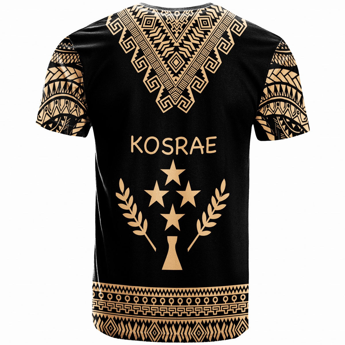 Kosrae Custom T Shirts Tooth Shaped Necklace Pattern - Polynesian Pride