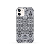 Polynesian Phone Case Black And White iPhone 12 - Polynesian Pride