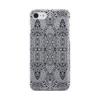 Polynesian Phone Case Black And White iPhone 8 - Polynesian Pride