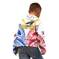 Personalised Philippines Independence Day Kid Hoodie Tribal Sun and Stars Ver 02 LT7 - Polynesian Pride