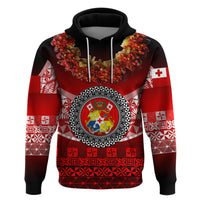 Custom Tonga Hoodie Emancipation Day Fancy Kahoa Heilala Flower Gradient LT8 - Polynesian Pride