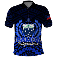 Samoa Independence Day Polo Shirt Ulafa Polynesian Unique Blue No2 LT9 Blue - Polynesian Pride