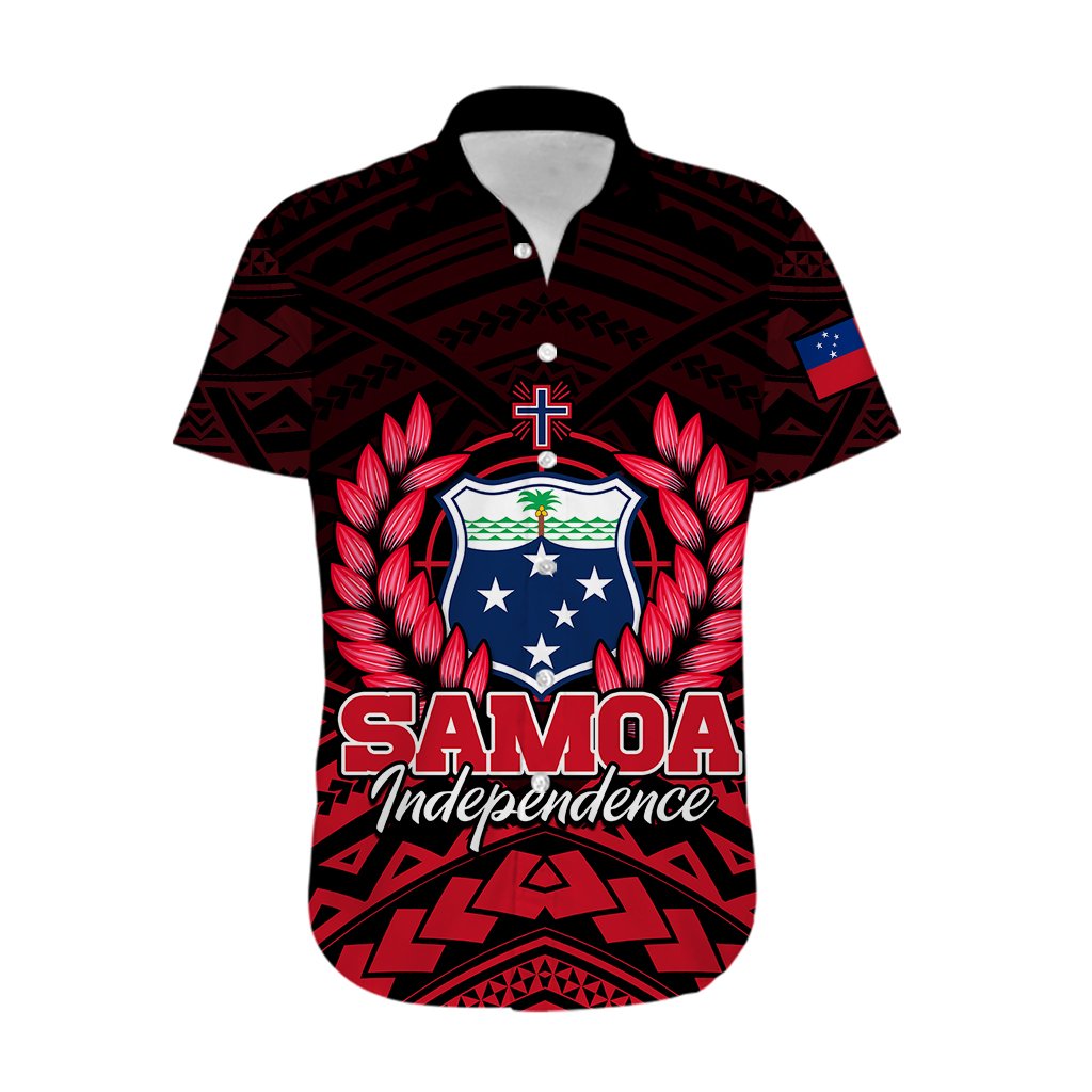 (Custom Personalised) Samoa Independence Day Hawaiian Shirt Ulafa Polynesian Unique Red No2 LT9 - Polynesian Pride