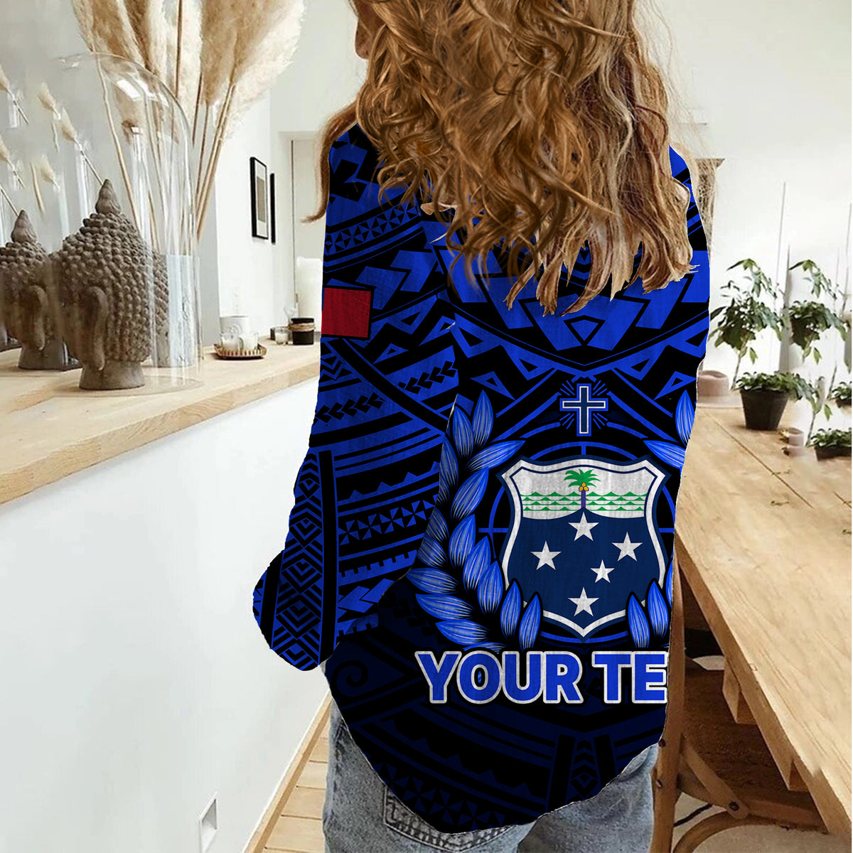 (Custom Personalised) Samoa Independence Day Women Casual Shirt Ulafa Polynesian Unique Blue No1 LT9 - Polynesian Pride