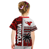 Tonga Independence Day Kid T Shirt Proud Tongan Emancipation with Kupesi Ngatu LT9 - Polynesian Pride