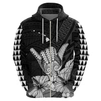 Hawaii Shaka Sign Hoodie Black Version LT9 - Polynesian Pride