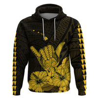 Hawaii Shaka Sign Hoodie Gold Version LT9 - Polynesian Pride