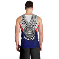 (Custom Personalised) American Samoa Men Tank Top Bald Eagle with Polynesian Pattern LT9 - Polynesian Pride