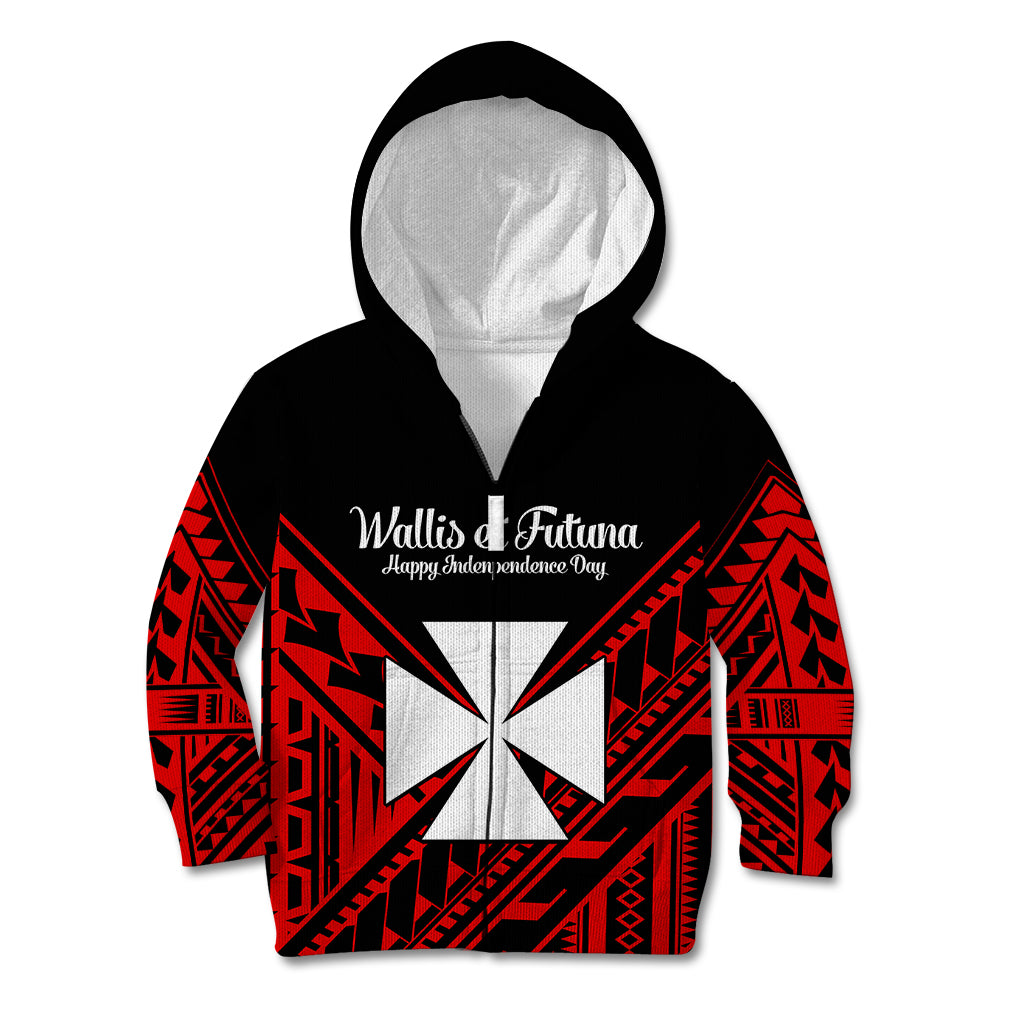Wallis et Futuna Kid Hoodie Happy Independence Day LT9 - Polynesian Pride