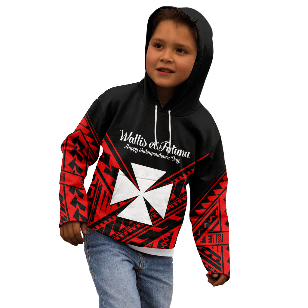 Wallis et Futuna Kid Hoodie Happy Independence Day LT9 - Polynesian Pride