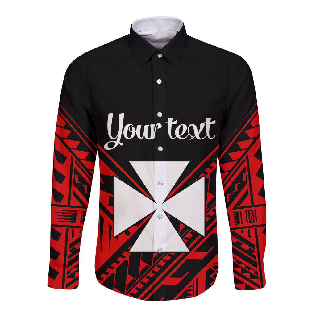 (Custom Personalised) Wallis et Futuna Long Sleeve Button Shirt Happy Independence Day LT9 Unisex Red - Polynesian Pride