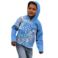 FSM Kosrae State Kid Hoodie Polynesian Floral Tribal LT9 - Polynesian Pride