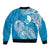 FSM Yap State Sleeve Zip Bomber Jacket Polynesian Floral Tribal LT9 - Polynesian Pride