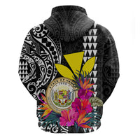 Kakau Tribal Hawaiian Kanaka Maoli Hoodie LT9 - Polynesian Pride