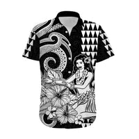 (Custom Personalised) Aloha Hula Girl Hawaiian Tribal and Simple Kakau Hawaiian Shirt LT9 - Polynesian Pride