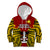 Papua New Guinea Kid Hoodie Madang Province Mix Coat Of Arms Polynesian Art LT14 Hoodie Red - Polynesian Pride