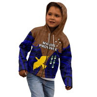 Papua New Guinea Kid Hoodie Manus Province Mix Coat Of Arms Polynesian Art LT14 - Polynesian Pride