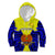 Papua New Guinea Kid Hoodie Morobe Province Mix Coat Of Arms Polynesian Art LT14 Hoodie Yellow - Polynesian Pride