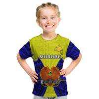 Papua New Guinea Kid T Shirt Morobe Province Mix Coat Of Arms Polynesian Art LT14 Youth XL Size14 - Polynesian Pride
