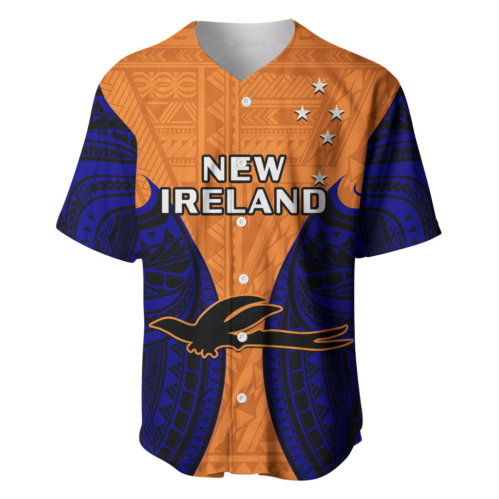 (Custom Personalised) Papua New Guinea Baseball Jersey New Ireland Province Mix Coat Of Arms Polynesian Art LT14 - Polynesian Pride