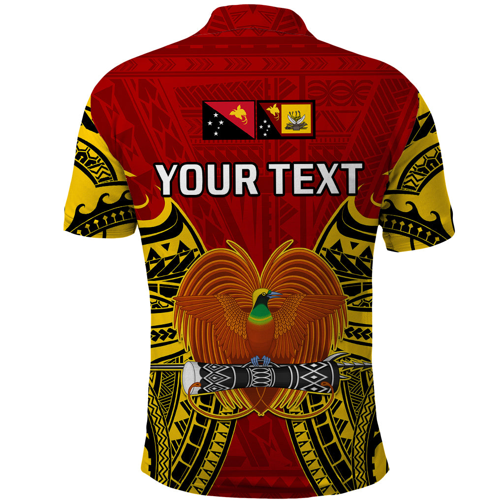Custom Papua New Guinea Polo Shirt Western Province Mix Coat Of Arms Polynesian Art LT14 - Polynesian Pride