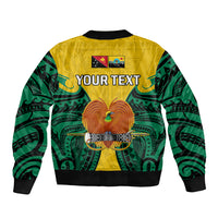 (Custom Personalised) Papua New Guinea Bomber Jacket Hela Province Mix Coat Of Arms Polynesian Art LT14 - Polynesian Pride
