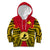 Papua New Guinea Kid Hoodie National Capital District Mix Coat Of Arms Polynesian Art LT14 Hoodie Red - Polynesian Pride