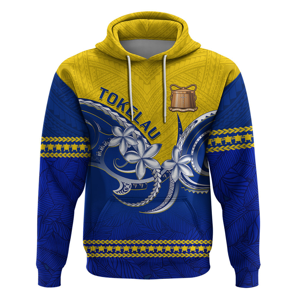 Personalised Tokelau Hoodie Tokelauan Tatau Plumeria Special Style LT14 - Polynesian Pride