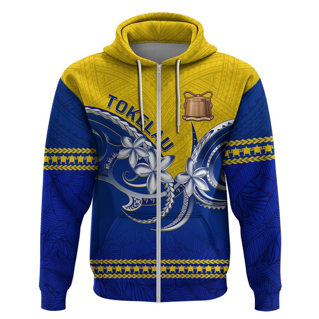 Personalised Tokelau Hoodie Tokelauan Tatau Plumeria Special Style LT14 - Polynesian Pride